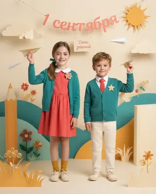 1 сентября бумажный мир